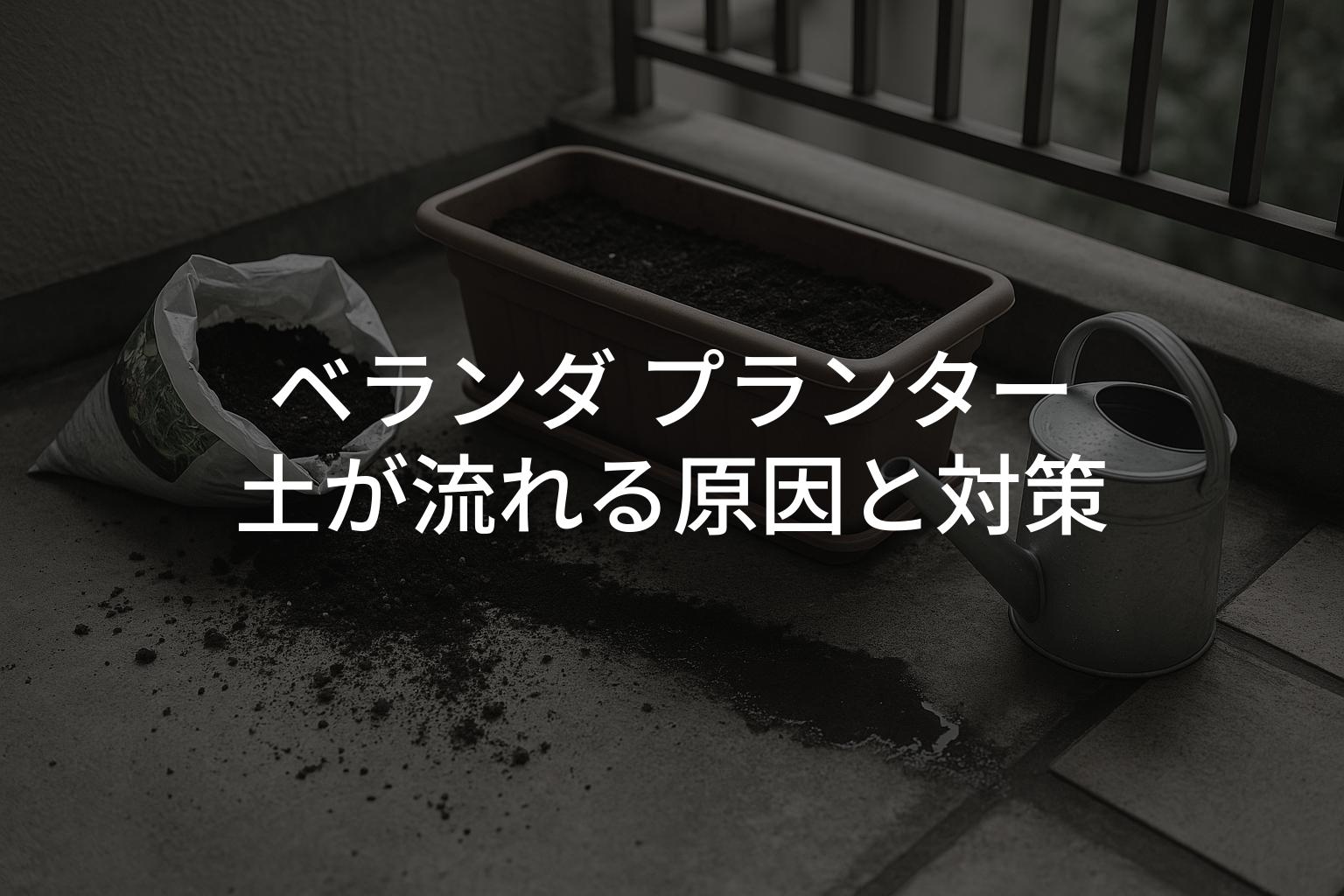 ベランダでプランターの土が流れる原因と対策を徹底解説【初心者向け】