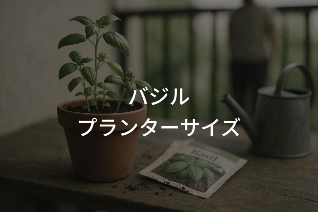 バジルのプランターサイズは何号？初心者に最適な選び方