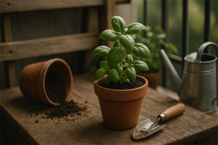 バジルのプランターサイズの基準と選び方