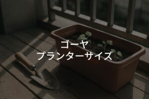 ゴーヤのプランターサイズは何号が正解？初心者向け解説