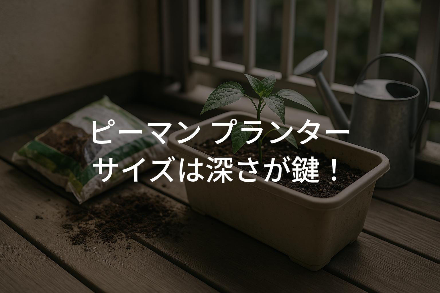 ピーマン プランターのサイズは深さが鍵！失敗しない育て方講座
