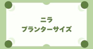 ニラ栽培で失敗しない！プランターの適切なサイズと深さの選び方