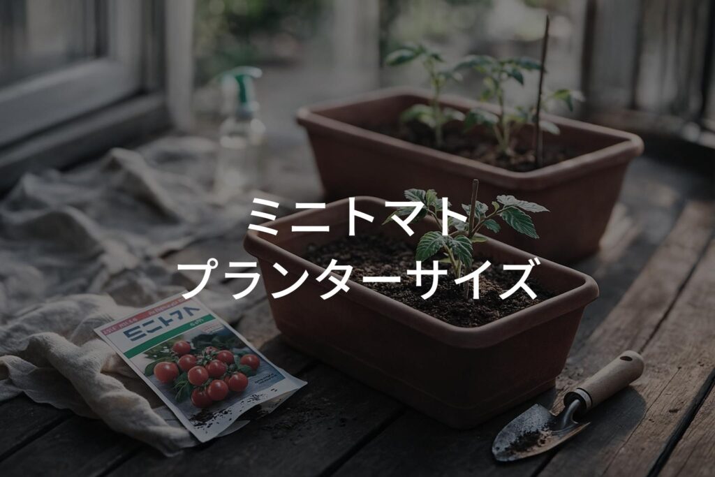 ミニトマトのプランターサイズの最適基準と失敗しない選び方