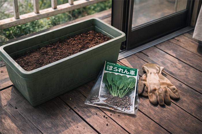 ほうれん草のプランターサイズ選びの重要点
