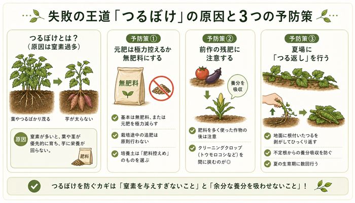失敗の王道「つるぼけ」の原因と3つの予防策