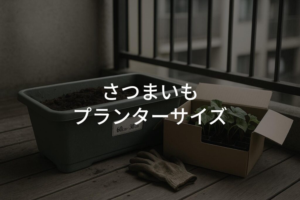 さつまいものプランターサイズは何cm？失敗しない選び方